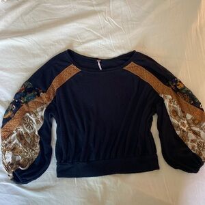 Free People Balloon Sleeve Shirt